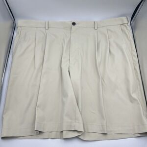 Savane Mens Light Cream Colored Khaki Shorts Size 42‎ With 9" Inseam